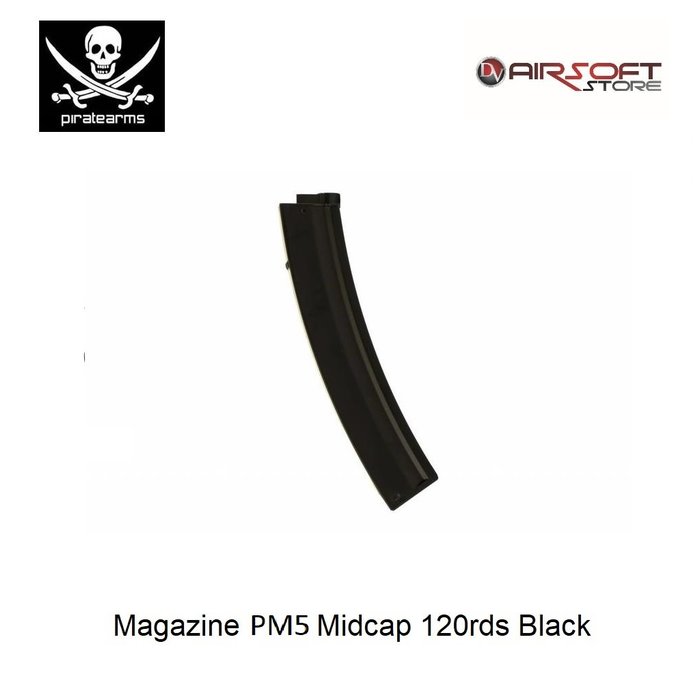 PIRATE ARMS Magazine PM5 Midcap 120rds Black