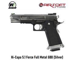 WE (Wei Tech) Hi-Capa 5.1 Force Full Metal GBB (Silver)