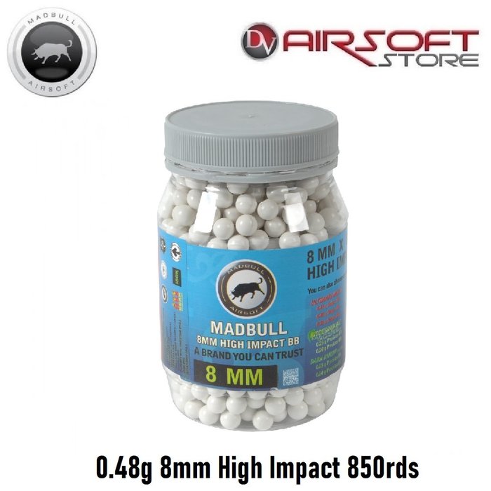 Madbull 0.48g 8mm High Impact 850rds