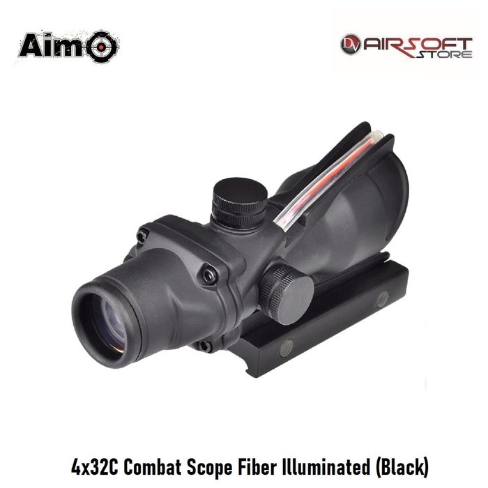 Aim-O 4x32C Combat Scope Fiber Illuminated (Black)