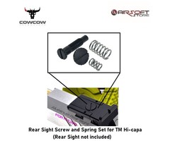 CowCow Technology Rear Sight Screw and Spring Set for TM Hi-capa