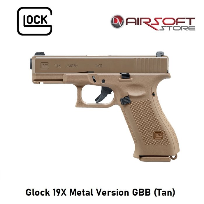 Glock 19X Metal Version GBB (Tan)