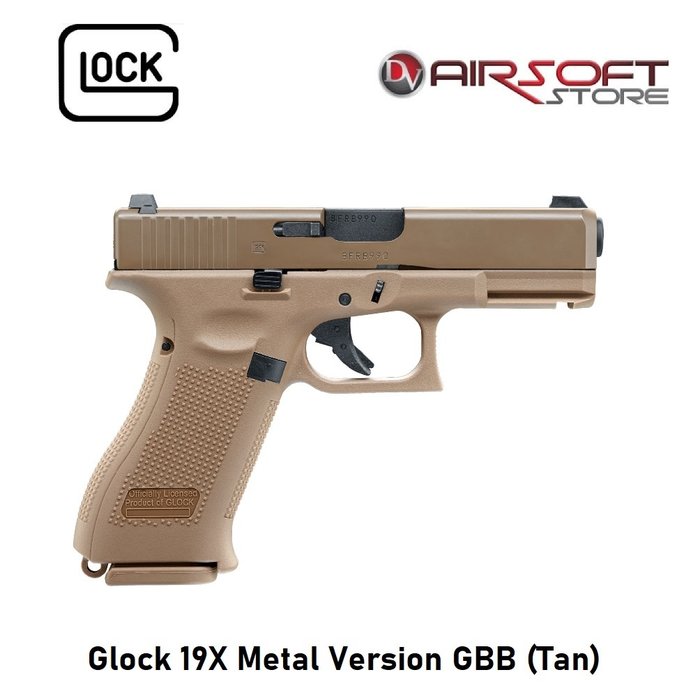 Glock 19X Metal Version GBB (Tan)
