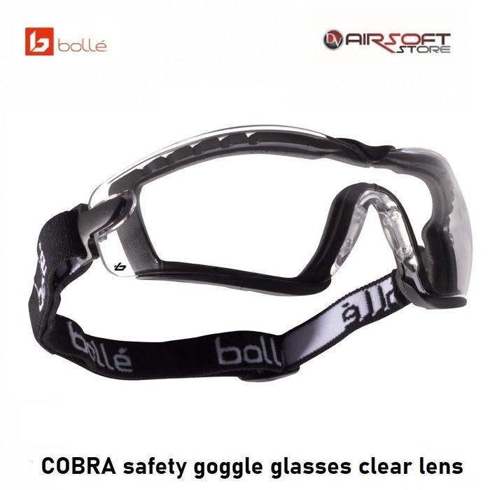 Bollé COBRA safety goggle glasses clear lens