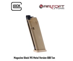 Glock Magazine Glock 19X Metal Version GBB Tan