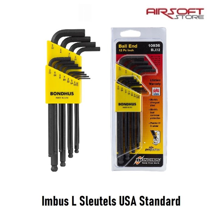 Inbus Sleutelset (L-Sleutel) USA Standard