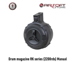 G&G Drum magazine RK series (2200rds) Manual