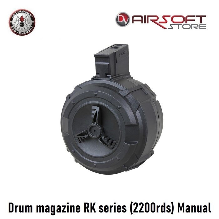 G&G Drum magazine RK series (2200rds) Manual