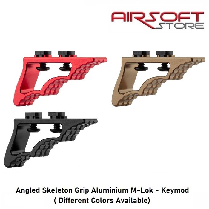 Angled Skeleton Grip Aluminium M-Lok - Keymod