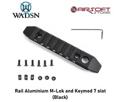WADSN Rail Aluminium M-Lok and Keymod 7 slot (black)