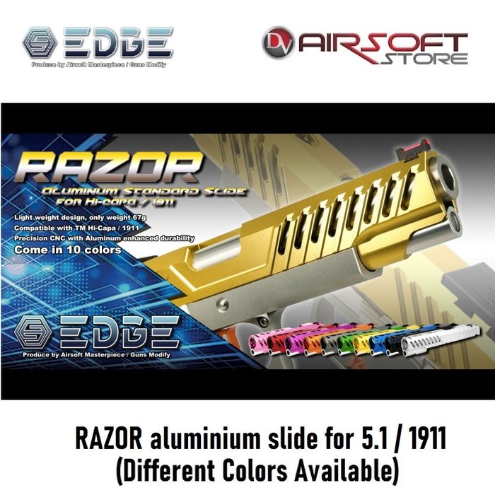 EDGE RAZOR aluminium slide for 5.1 / 1911