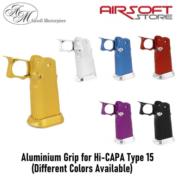 Airsoft Masterpiece Aluminium Grip for Hi-CAPA Type 15