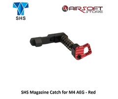 SHS Magazine Catch for M4 AEG - Red