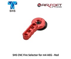 SHS CNC Fire Selector for m4 AEG - Red