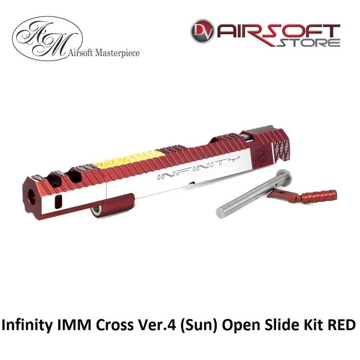 Airsoft Masterpiece Infinity IMM Cross Ver.4 (Sun) Open Slide Kit - RED