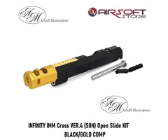 Airsoft Masterpiece INFINITY IMM Cross VER.4 (SUN) Open Slide KIT BLACK/GOLD COMP