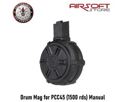 G&G Drum Mag for PCC45 (1500 rds) Manual