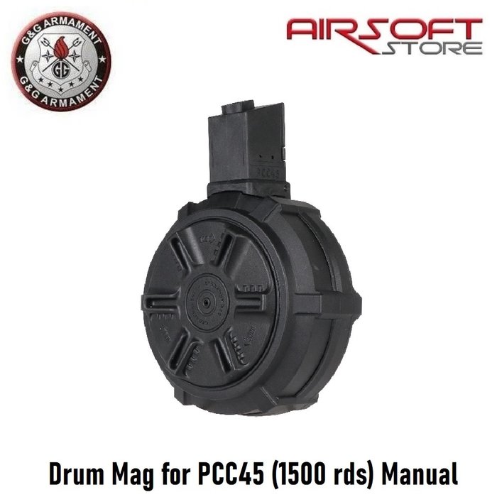 G&G Drum Mag for PCC45 (1500 rds) Manual
