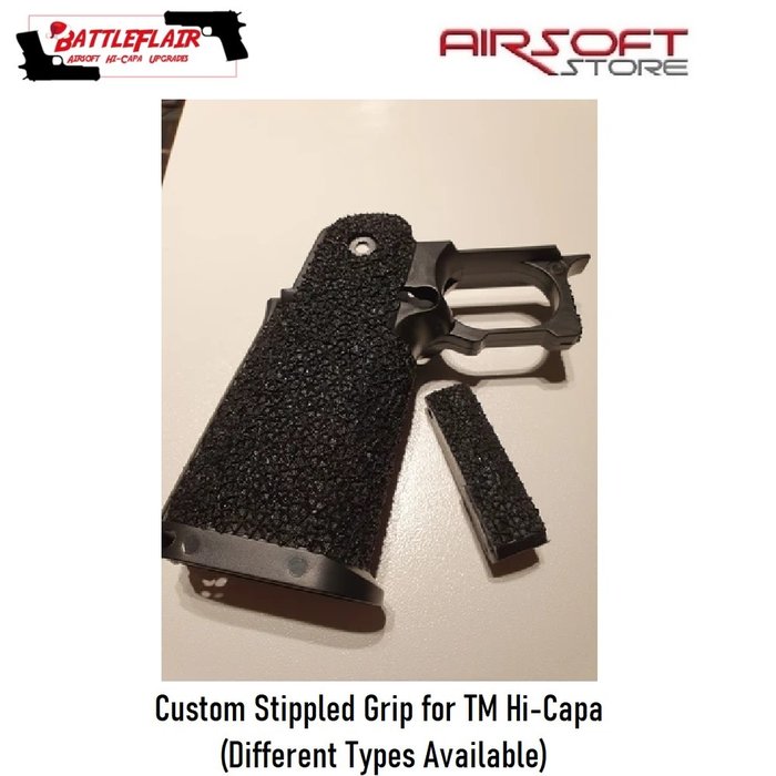 Battleflair Custom Stippled Grip for TM Hi-Capa