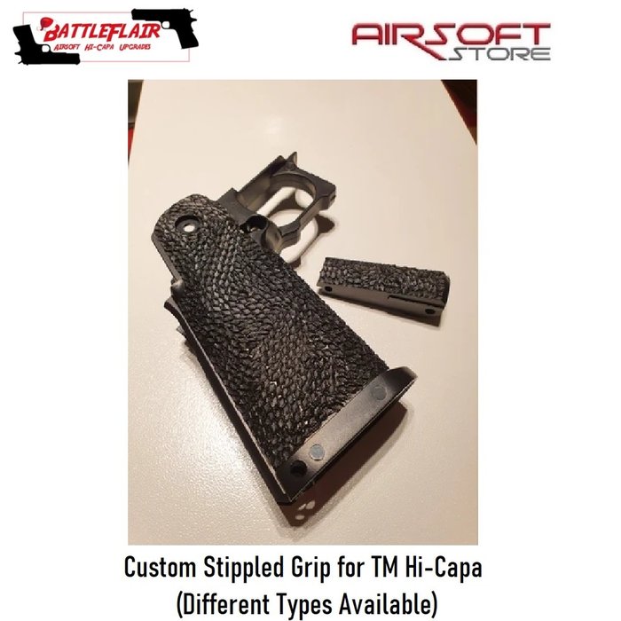 Battleflair Custom Stippled Grip for TM Hi-Capa
