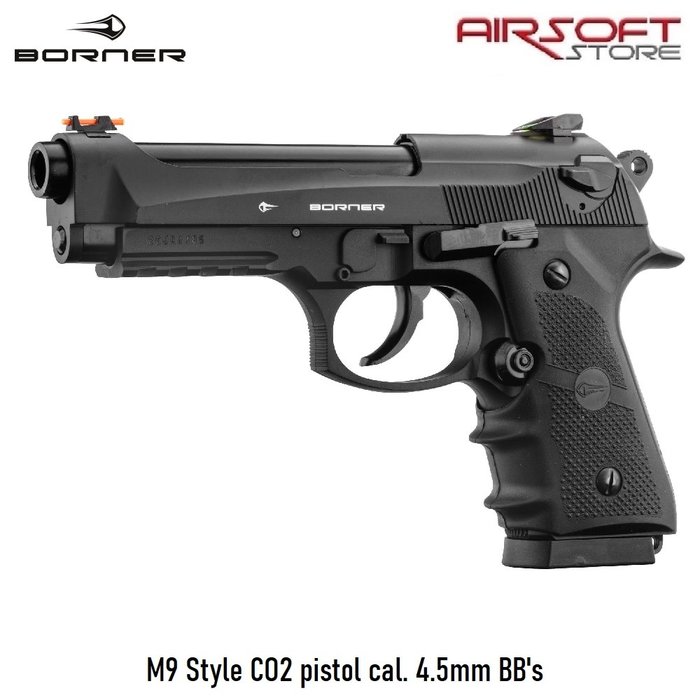 BORNER SPORT M9 Style CO2 pistol cal. 4.5mm BB's