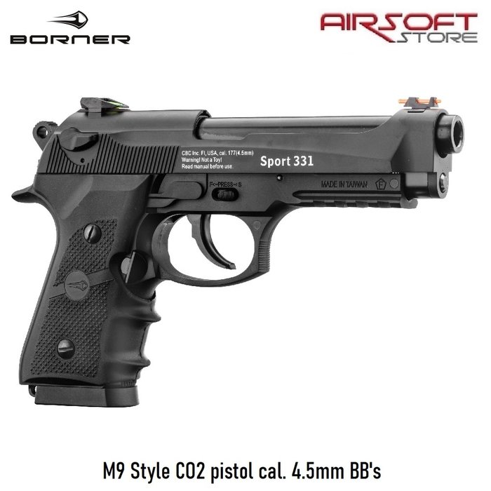 BORNER SPORT M9 CO2 pistol cal. 4.5mm BB's