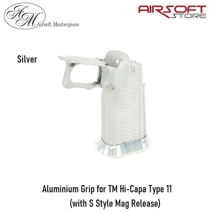 Airsoft Masterpiece Aluminium Grip for TM Hi-Capa Type 11 (with S Style Mag Release)
