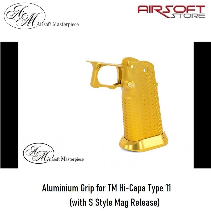 Airsoft Masterpiece Aluminium Grip for TM Hi-Capa Type 11 (with S Style Mag Release)