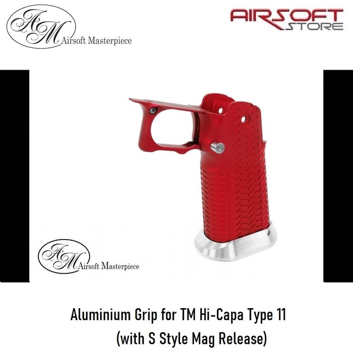 Airsoft Masterpiece Aluminium Grip for TM Hi-Capa Type 11 (with S Style Mag Release)