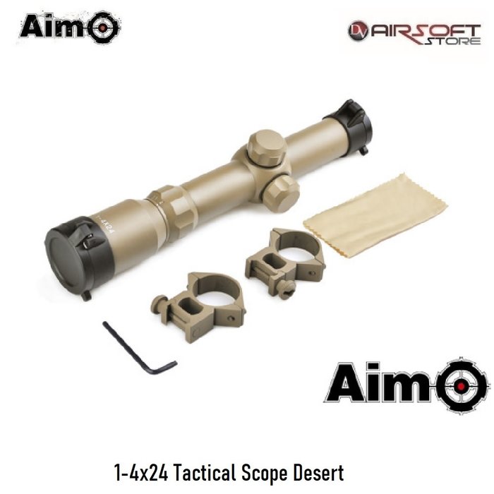 Aim-O 1-4x24 Tactical Scope Desert