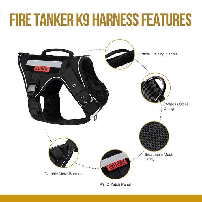 One Tigris FIRE TANKER K9 Harness