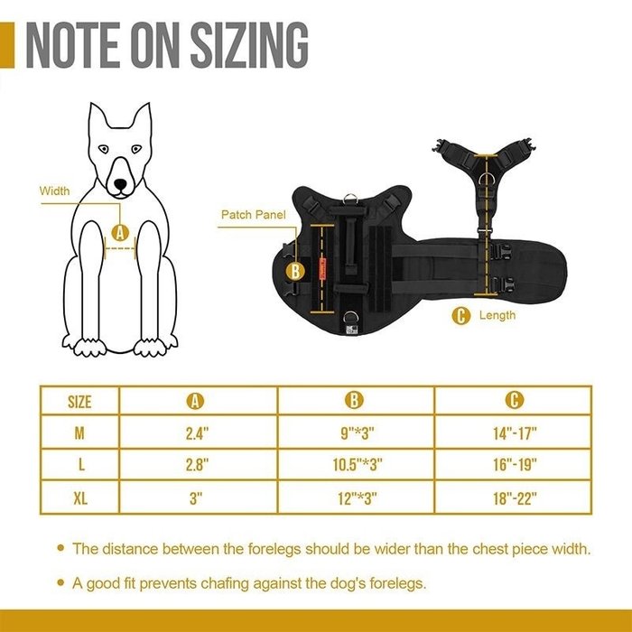 One Tigris X DESTROYER K9 Harness