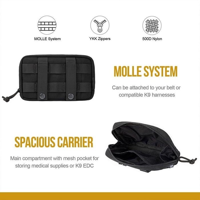 One Tigris MOLLE Dog Pouches (2 pieces)