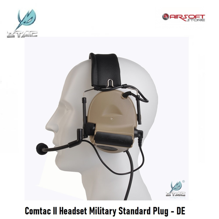Z-Tactical Comtac II Headset Military Standard Plug - DE