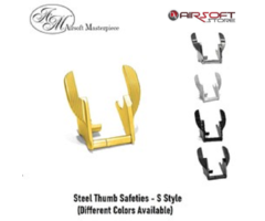 Airsoft Masterpiece Steel Thumb Safeties - S Style