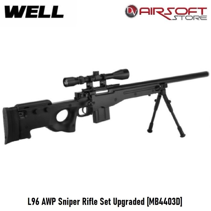 Well L96 AWP Sniper Rifle Set Upgraded [MB4401D]