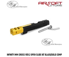 Airsoft Masterpiece INFINITY IMM CROSS VER.2 OPEN SLIDE KIT BLACK/GOLD COMP