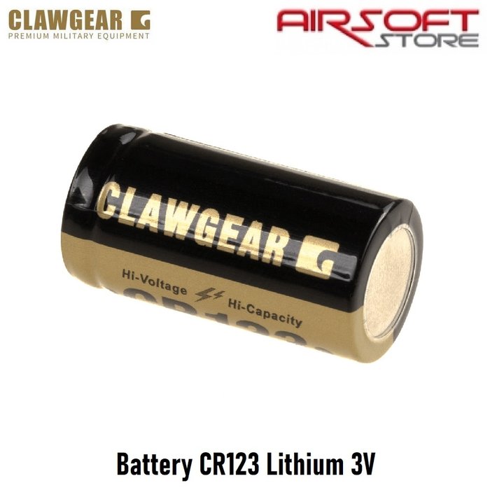 CLAWGEAR Battery CR123 Lithium 3V