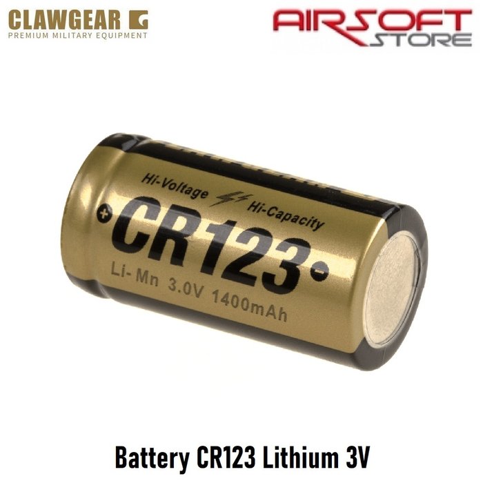 CLAWGEAR Battery CR123 Lithium 3V