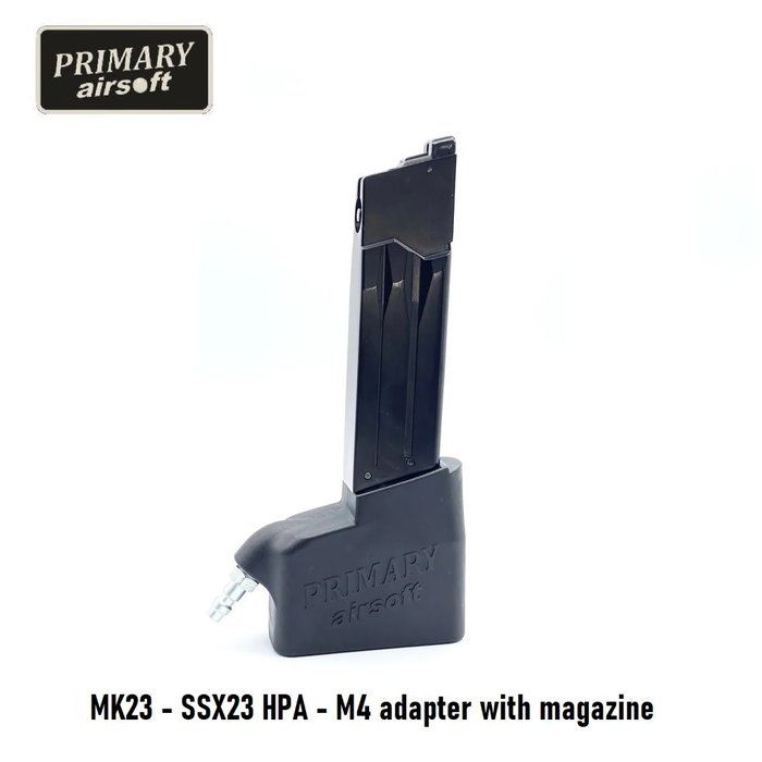 Primary Airsoft MK23 - SSX23 HPA - M4 adapter with magazine