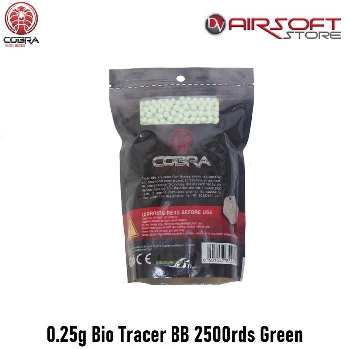 Cobra 0.25g Bio Tracer BB 2500rds Green