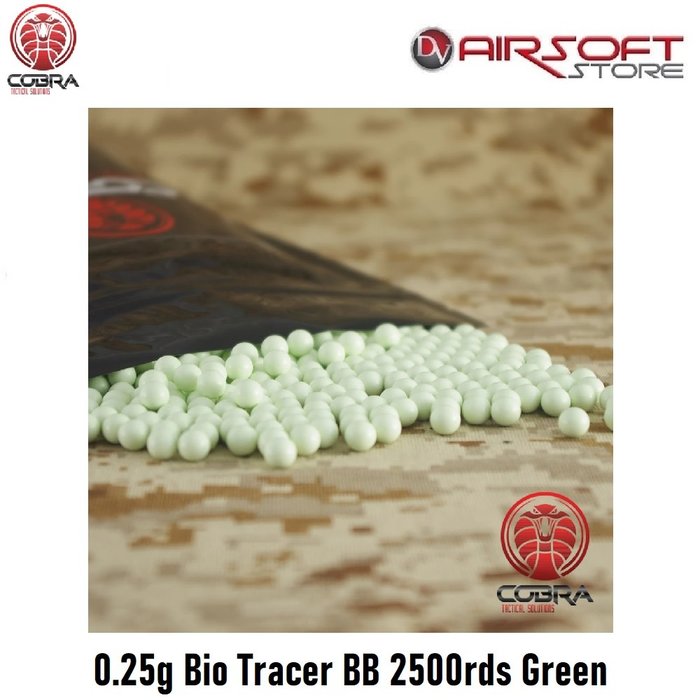 Cobra 0.25g Bio Tracer BB 2500rds Green
