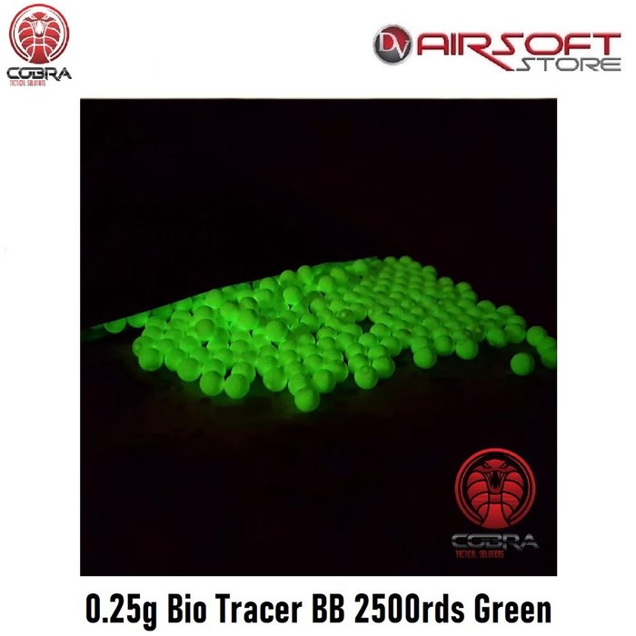 Cobra 0.25g Bio Tracer BB 2500rds Green