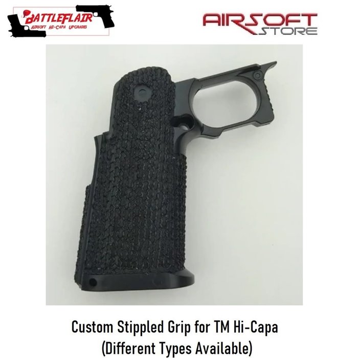 Battleflair Custom Stippled Grip for TM Hi-Capa