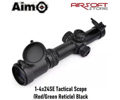 Aim-O 1-4x24SE Tactical Scope(Red/Green Reticle) Black