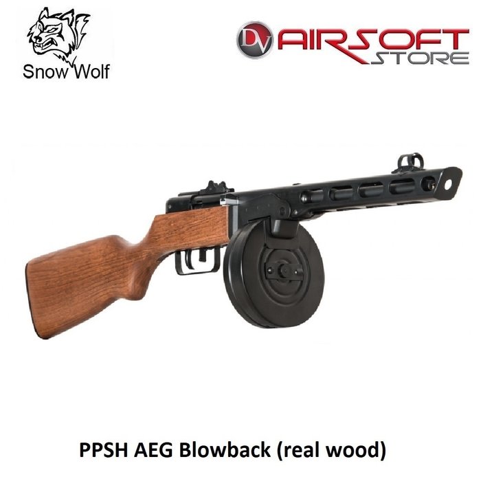 Snow Wolf PPSH AEG Blowback (real wood)