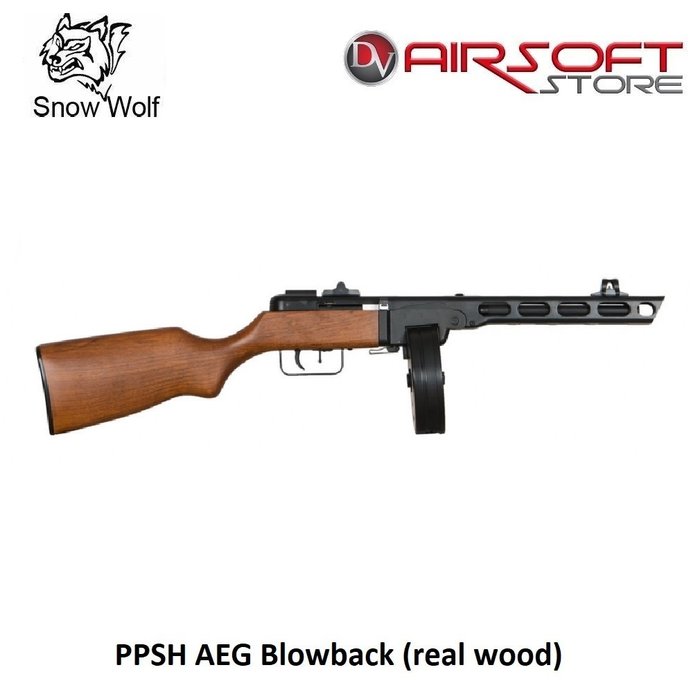 Snow Wolf PPSH AEG Blowback (real wood)
