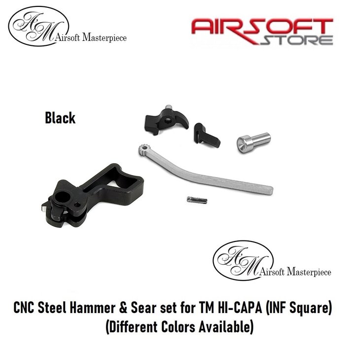 Airsoft Masterpiece CNC Steel Hammer & Sear set for TM HI-CAPA (INF Square)