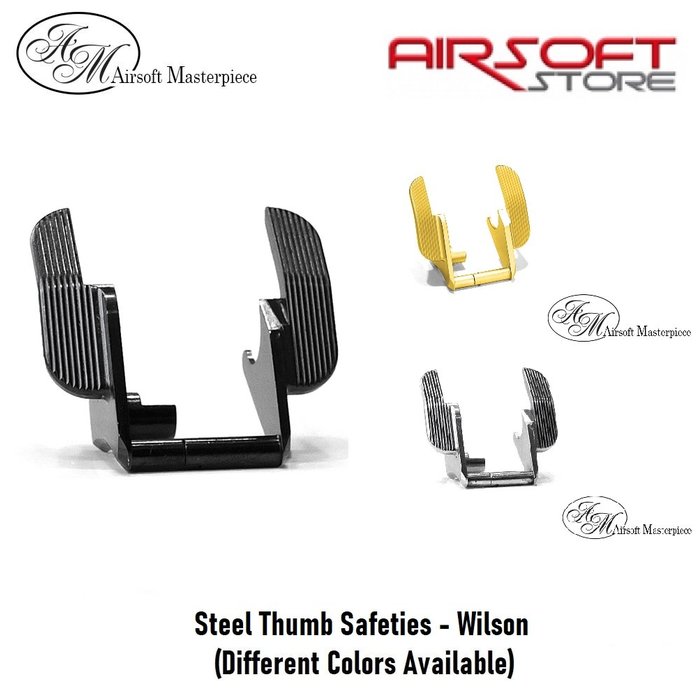 Airsoft Masterpiece Steel Thumb Safeties - Wilson