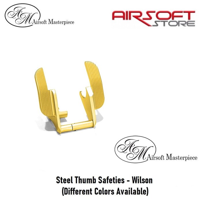 Airsoft Masterpiece Steel Thumb Safeties - Wilson